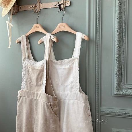 [予約] Pure Linen (adult) Suspenders/ Monbebe