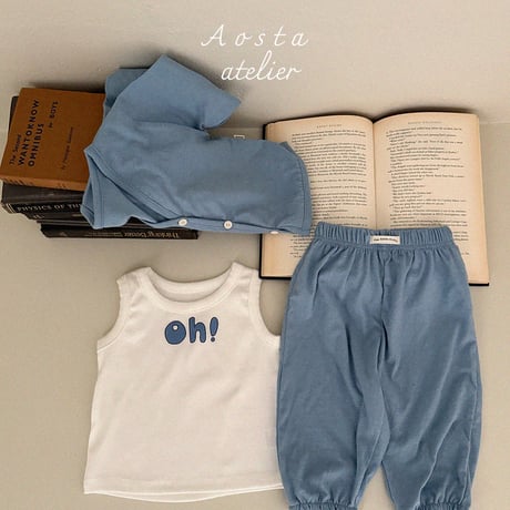 [即納]  linen pants / Aosta(ivory S,L,XL_のみ)