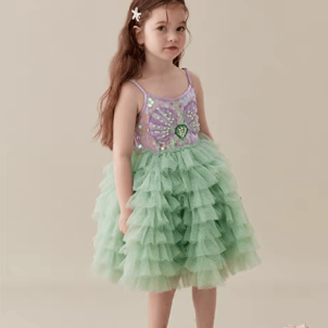 [予約] Mint Sparkle Shell Dress