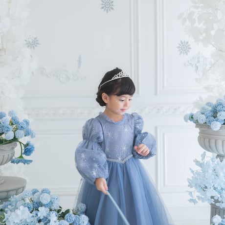 [即納] princess ice blue winter dress
