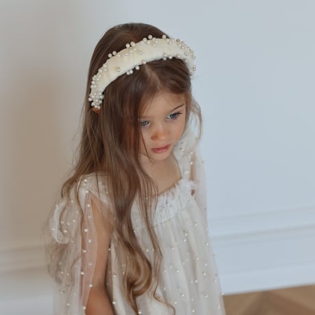 【予約】 Pearl Girl hair band  /nelia wears