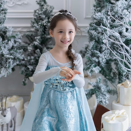 [予約] New Snow Queen Glitter Dress