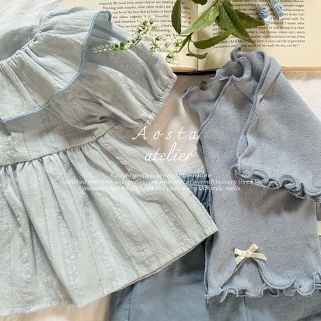 [即納] camellia cardigan / Aosta(ivory S,M,L,XL_pink S,M,L,XLのみ)