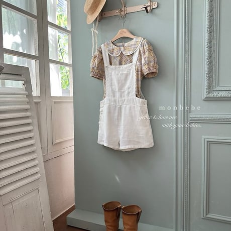 [予約] Pure Linen (adult) Suspenders/ Monbebe