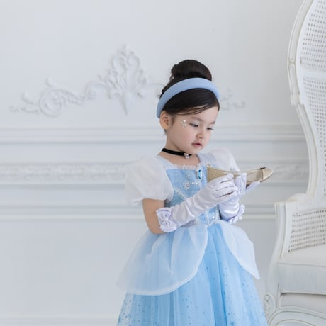 [予約] Crystal shoes Glitter Dress+ tiara & stick set