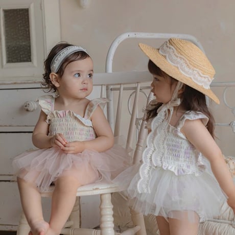 [予約] Flora Tulle Swimwear (Kids) / OREN by Hibyebebe