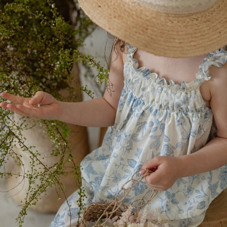 [即納] Amant blouse/ Puella FLO (blue90, 100_のみ)
