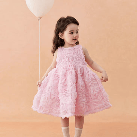 [予約] Pink Rosy Petal Dress