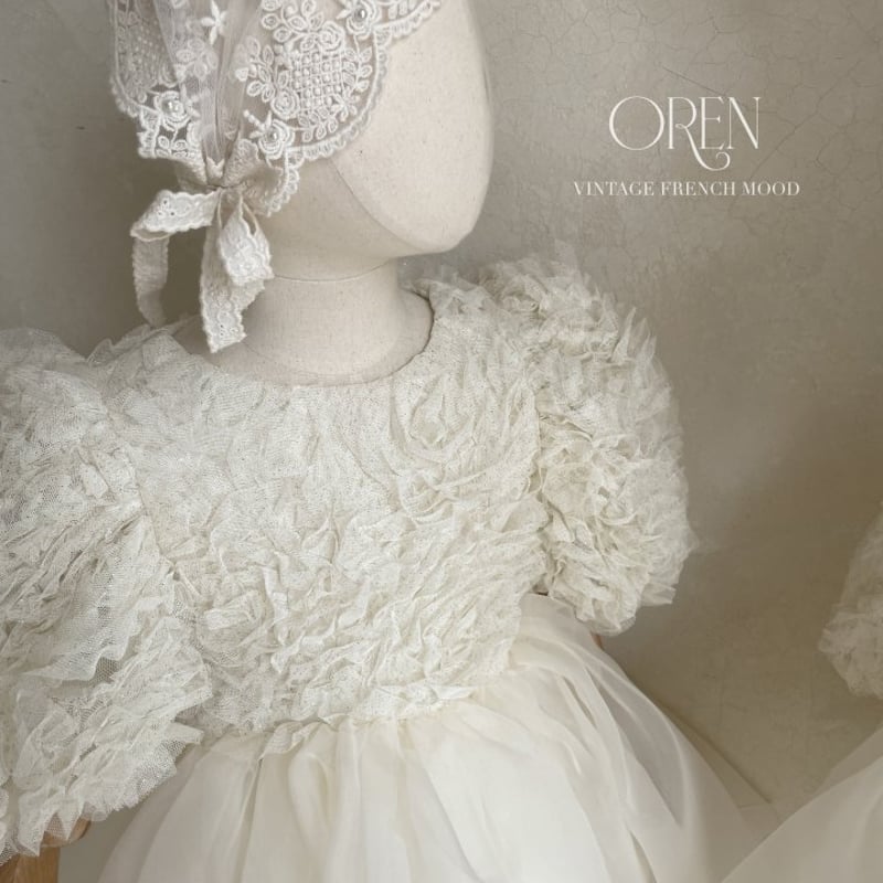 フォーマル・ドレス・スーツ Blooming Rose Pearl Dress M(100) / OREN 羽根 星奈様 専用ページ [予約] Blooming rose pearl suit / O