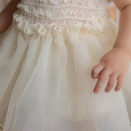 [予約] Odette organza dress suit (bebe)/ OREN by Hibyebebe