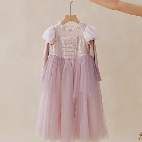 [即納] Winter Princess Velvet Tulle Dress (  140 _ size のみ   )