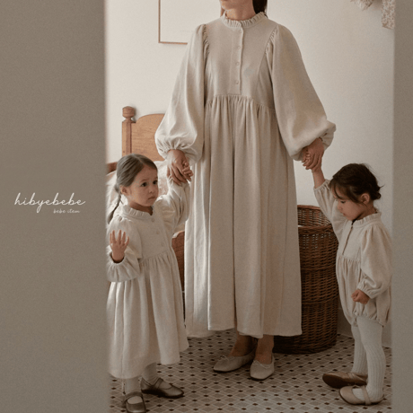 [即納] Roti dress / Hibyebebe （gray M, L, XL _ size のみ）