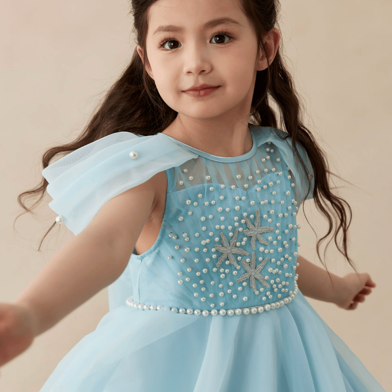blue satin dress plus size Sparkling frost dress (S/M, M) – bubblebunniez