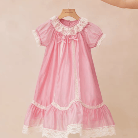 [予約] Sweet Lace Collar Dress