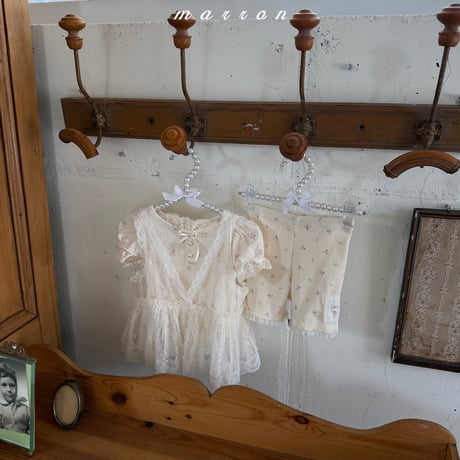 [予約]  Lace scotch bustier /marron