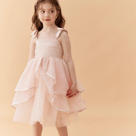 [予約] Pink Blush Tulle Dress