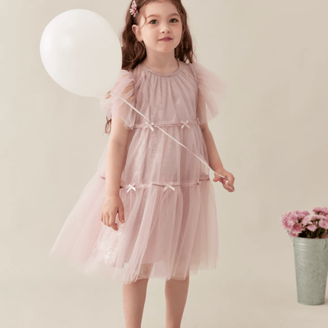 [予約] Powder Pink Tulle Dress