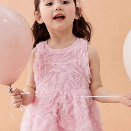 [予約] Pink Rosy Petal Dress