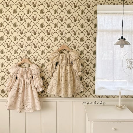 [即納] Misty eyelet ops/ Monbebe （Pink S_ size のみ）