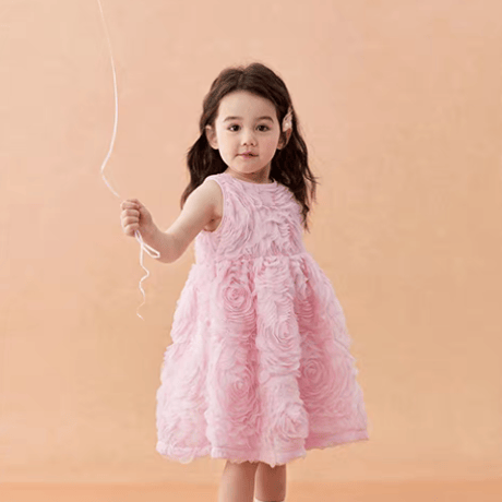 [予約] Pink Rosy Petal Dress
