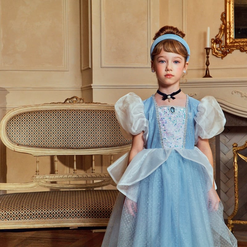 予約] Premium Cinderella Puff Dress & Hair band