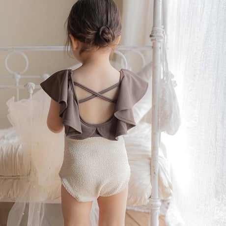 [予約] Pepe Color Block Swimsuit (Kids)/ OREN by Hibyebebe