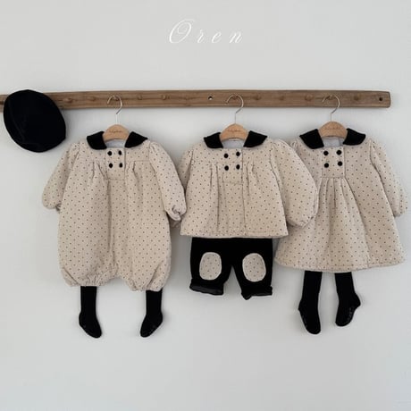 [即納] Bebe) Noel Sailor Padded Suit / OREN by Hibyebebe(S sizeのみ)