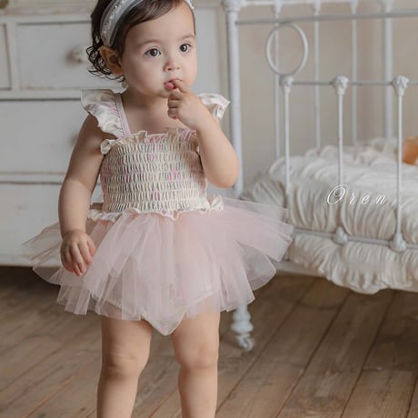 [予約] Flora Tulle Swimwear (Kids) / OREN by Hibyebebe