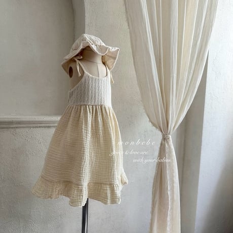 [予約] Rosé knit dress/ Monbebe