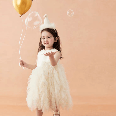 [予約] Cream Puff Tulle Dress