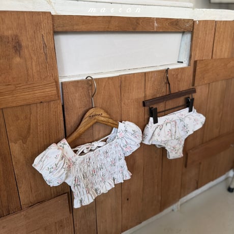 [予約] Flower Swimsuit  / marron