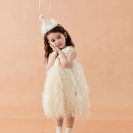 [予約] Cream Puff Tulle Dress