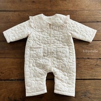 [即納]Flower quilted space suit/hi_byebebe （ M_ size のみ）