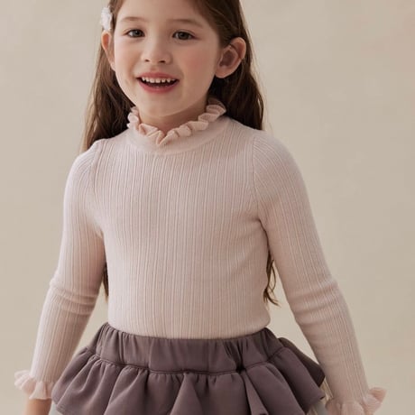 [即納] Frill Soft T-shirt / sony kids  （　White110, Pink90　＿のみ）