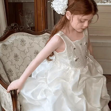 [予約] Pearl Cloud Dress / little time