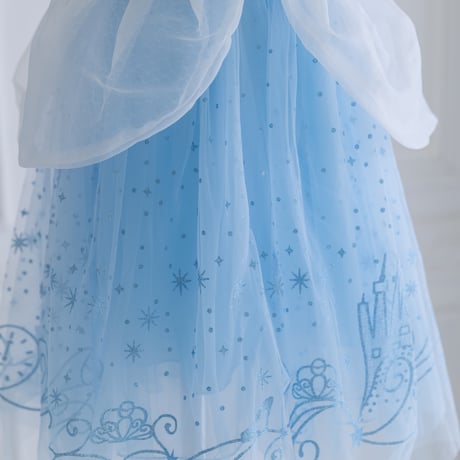 [予約] Crystal shoes Glitter Dress+ tiara & stick set