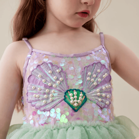 [予約] Mint Sparkle Shell Dress