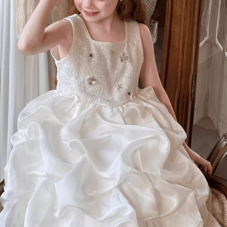 [予約] Pearl Cloud Dress / little time