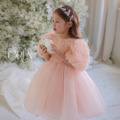 [即納] Blossom Rose dress / OREN by Hibyebebe  (S、M size のみ)