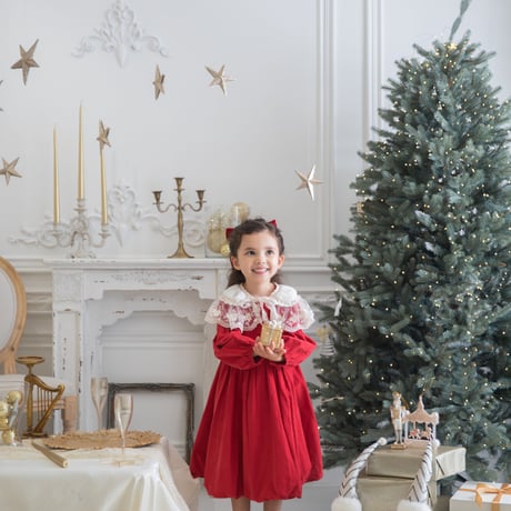 [即納] Diana Christmas dress_Red / Eugenie Candys (M _ size のみ）