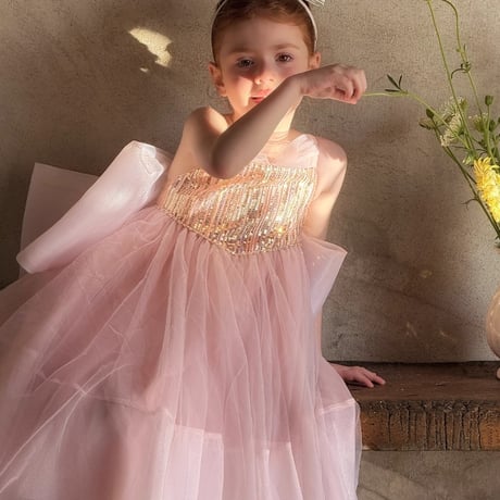 [予約] Pink Princess Castle Dress/ little time