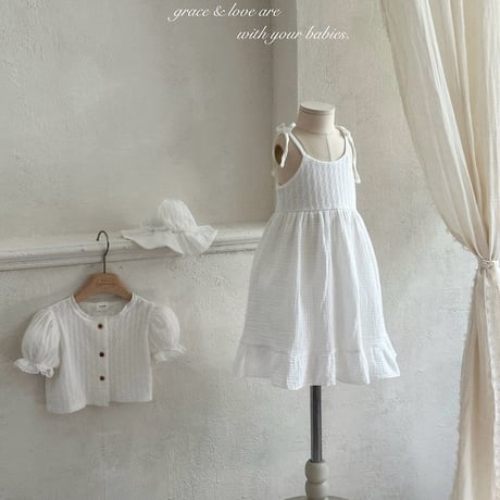 [予約] Rosé knit dress/ Monbebe