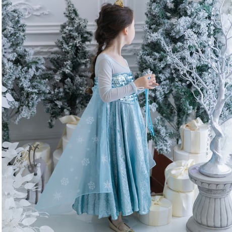 [予約] New Snow Queen Glitter Dress