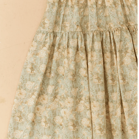 [予約] Vintage Floral Pleats Dress