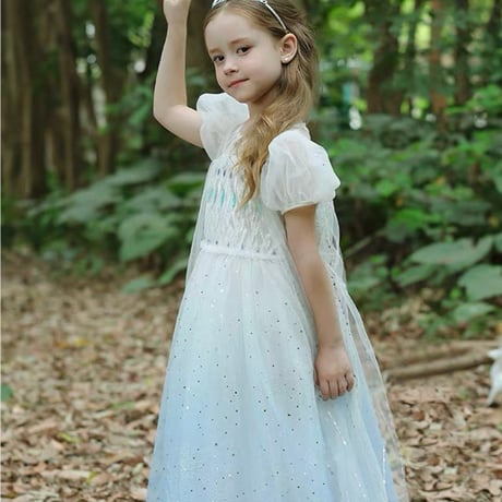 [予約] Princess Snowy Glitter Dress + tiara & stick set ❄️