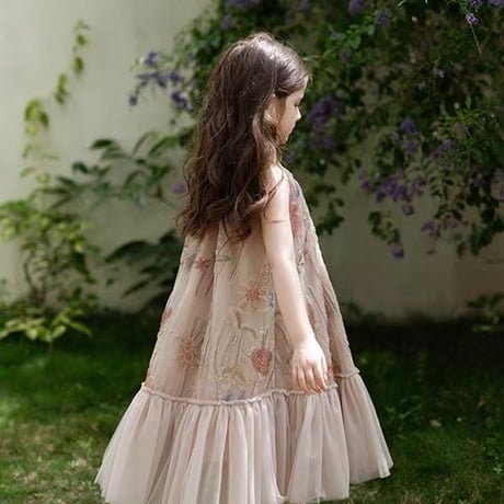 [予約] antique garden bohemian dress