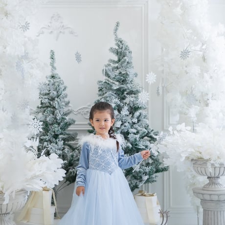 [即納]  snow queen  dress  ( 3, 5_size のみ）