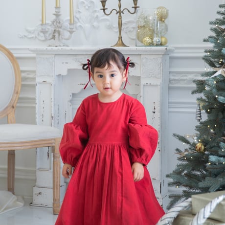 [即納] Diana Christmas dress_Red / Eugenie Candys (M _ size のみ）