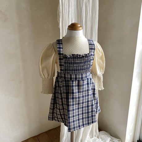 [即納] Roa pleated One-piece / MON PETIT BEBE(BeigeS のみ)
