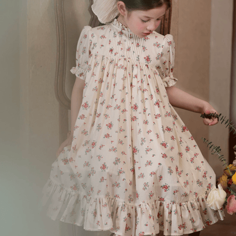 [予約] Antique Floral Dress